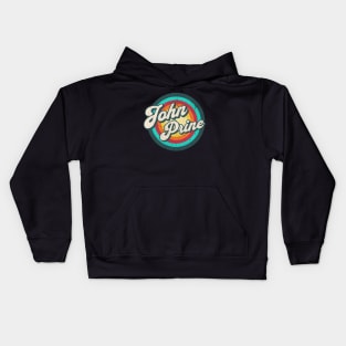 vintage circle rainbow art v4 Kids Hoodie